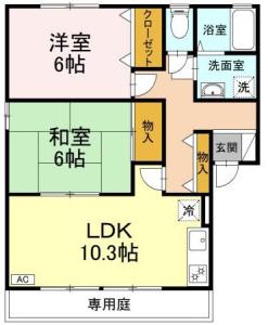 ラポール宮内B棟 101【間取図】 999999 (101.jpg)