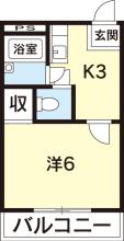 [賃貸物件]�長野ハイツ�詳細情報-間取り