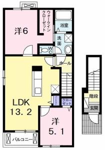 アクア・アルテＢ 201【間取図】 999999 (201.jpg)