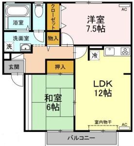ハイカムール田中　B棟 102【間取図】 999999 (102.jpg)