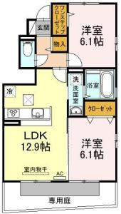 アヴニール優　Ｃ棟 101【間取図】 999999 (101.jpg)