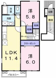 エスペランサ　A 203【間取図】 999999 (203.jpg)