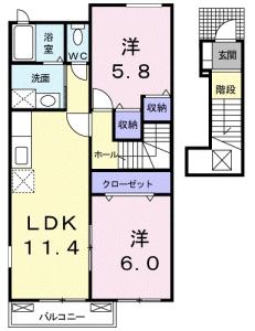ラ・メゾン　アンソレイエ　B 203【間取図】 999999 (203.jpg)