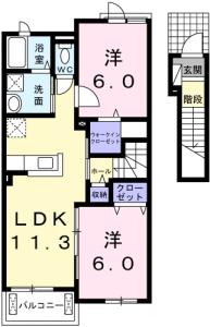 ルーベル論田A 205【間取図】 999999 (a203.jpg)