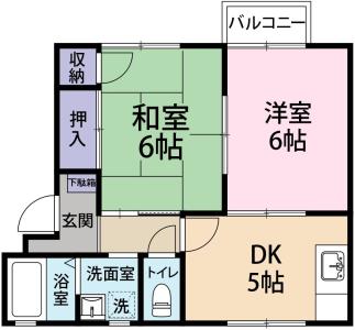 フレグランス船城 A棟 105【間取図】 999999 (A105(上下反転).jpg)