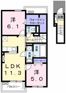 グリーンヴィレッジ　Ⅱ 203【間取図】 999999 (202.jpg)