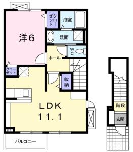 プレ ブリッジ シェトワ Ⅲ 202【間取図】 999999 (202.jpg)