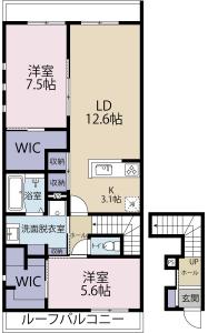 Belle Lead 東吉野 B棟 206【間取図】 999999 (ベルリードB206.jpg)