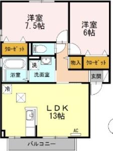シャトーショコラB棟 101【間取図】 999999 (101.jpg)