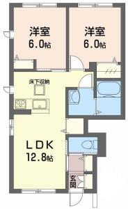 メゾンパインヒルズ 101【間取図】 999999 (101.jpg)