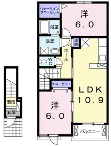 ラ・ラフレシールⅠ 203【間取図】 999999 (203.jpg)