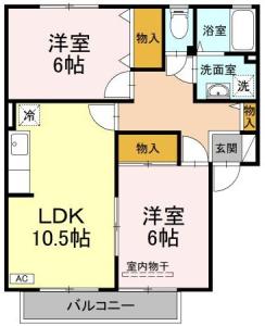 ヴェールメゾンA棟 103【間取図】 999999 (103.jpg)