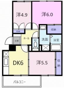コーポ ラフォーレ B 101【間取図】 999999 (101.jpg)