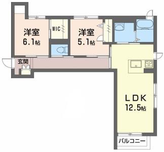 ＢＥＲＥＯ　Ｃｏｍｆｏｒｔ　Ｋｉｔａｓｈｉｍａｄａ A 201【間取図】 999999 (201.jpg)