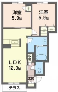 シャーメゾン千里 102【間取図】 999999 (102.jpg)