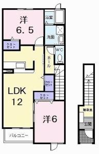 メルヴェイユー 202【間取図】 999999 (202.jpg)