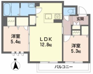 ベレオ南矢三 302【間取図】 999999 (302.jpg)