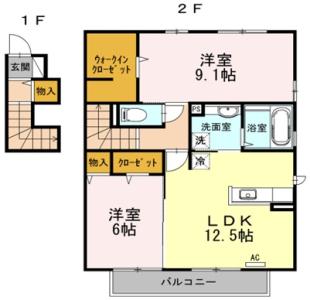 ＰＡＴＩＯ　B棟 201【間取図】 999999 (madori.jpg)